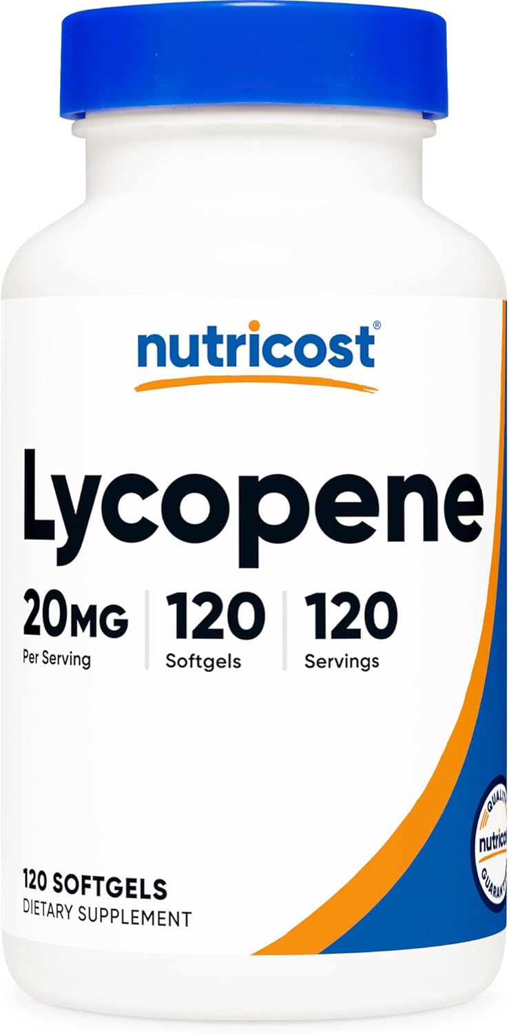 Nutricost Lycopene (20mg) 120 Softgels - Gluten Free, Non-GMO