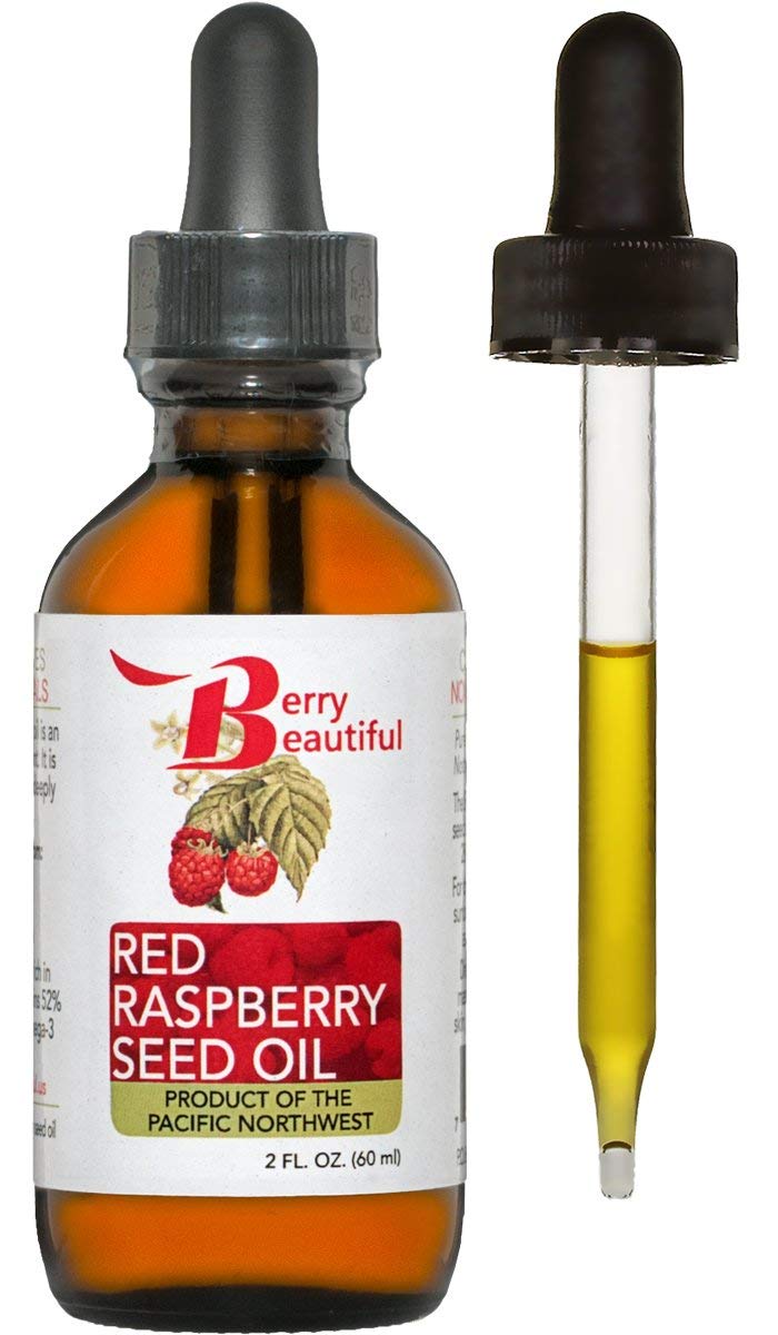 100% Pure Red Raspberry Seed Oil – 2 fl oz | Sustainably Cold-Pressed from Northwest Co-op Raspberries