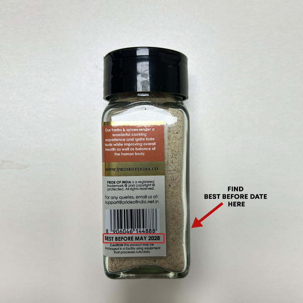 Pride of India – Indian Chat Masala Seasoning Spice – Ideal for Savory Dishes – Perfect Seasoning for Drinks/Salads/Fruits – Preservatives Free – Easy to Use – 2.7 oz. Small Dual Sifter Jar