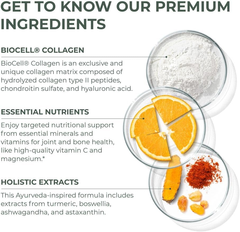 Primal Harvest, Primal Flex Joint Supplement with Collagen, Turmeric, Boswellia and Ashwagandha (60 Count) 1 Pack