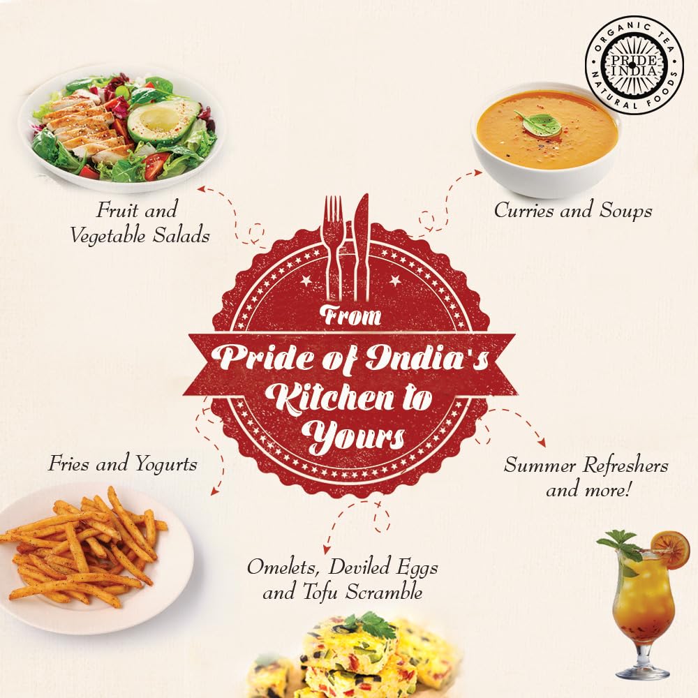 Pride of India – Indian Chat Masala Seasoning Spice – Ideal for Savory Dishes – Perfect Seasoning for Drinks/Salads/Fruits – Preservatives Free – Easy to Use – 2.7 oz. Small Dual Sifter Jar