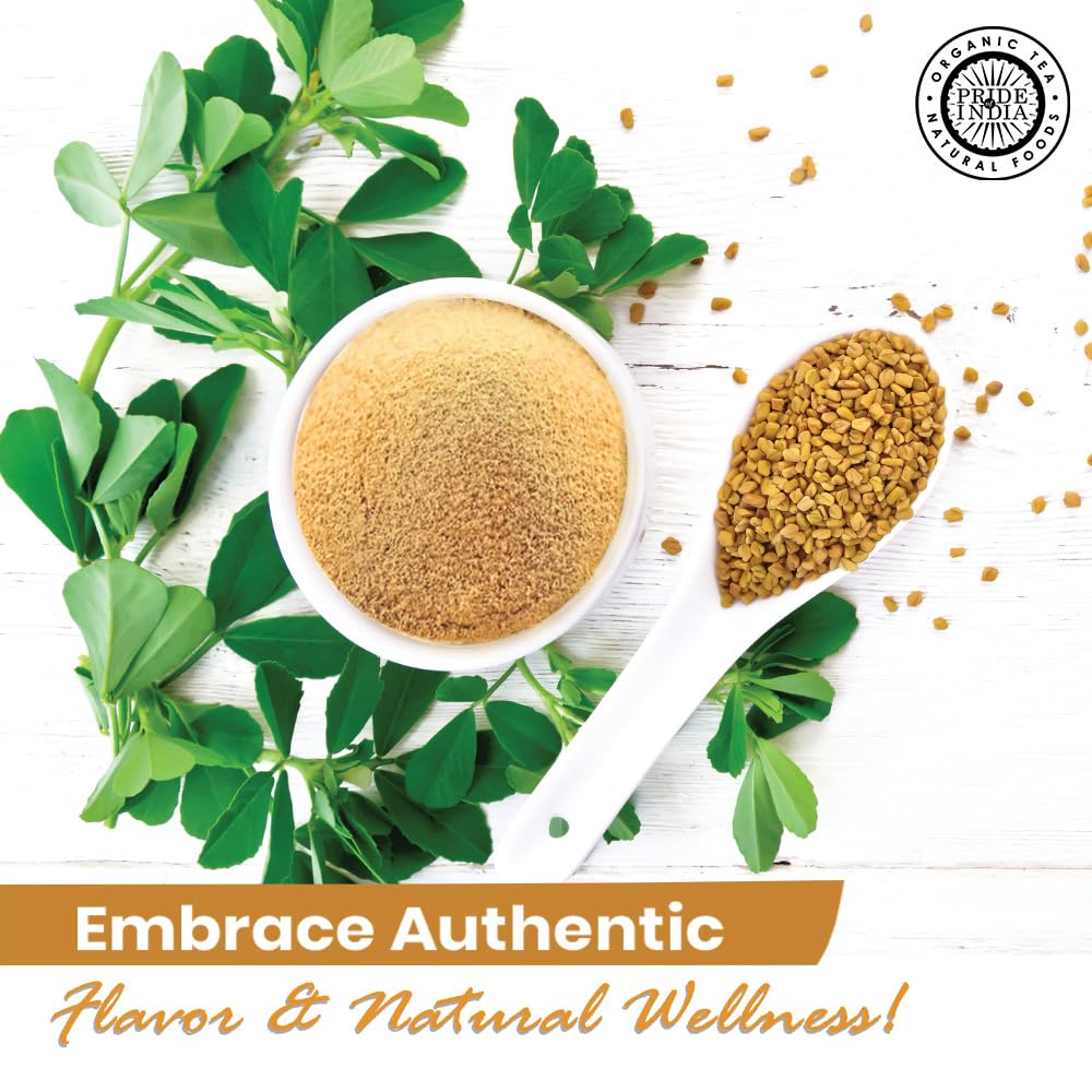 Pride of India – Fenugreek Seed Ground – Gourmet Indian Spice – Vegan, Gluten & GMO-Free – Ideal for Cooking & Meat Seasoning – Easy to Use – 7 oz. Medium Dual Sifter Jar