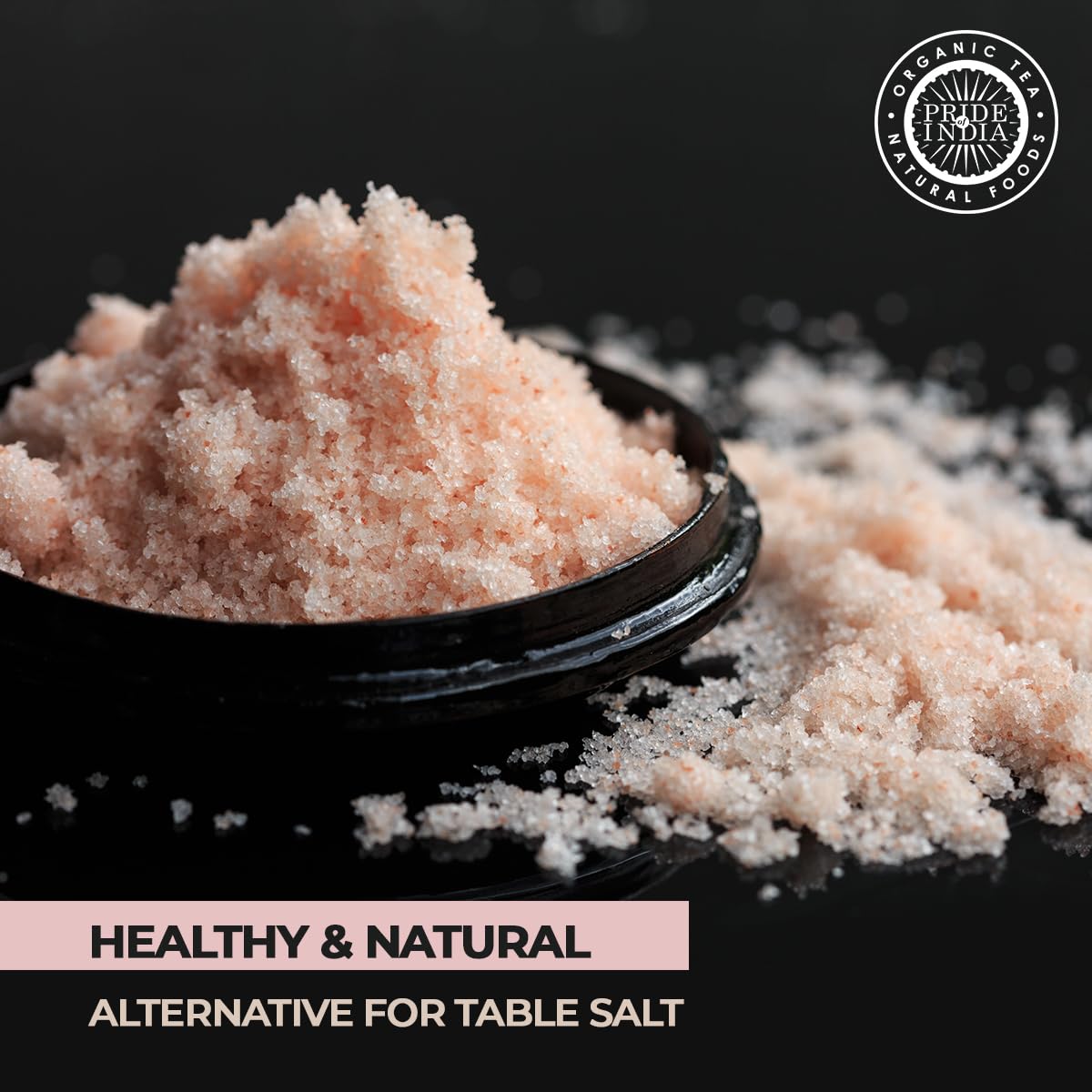 Pride Of India - Pure Himalayan Pink Salt - Enriched w/ 84+ Natural Minerals, Fine Grind Dual sifter (5.0 oz, 141.8 gm)