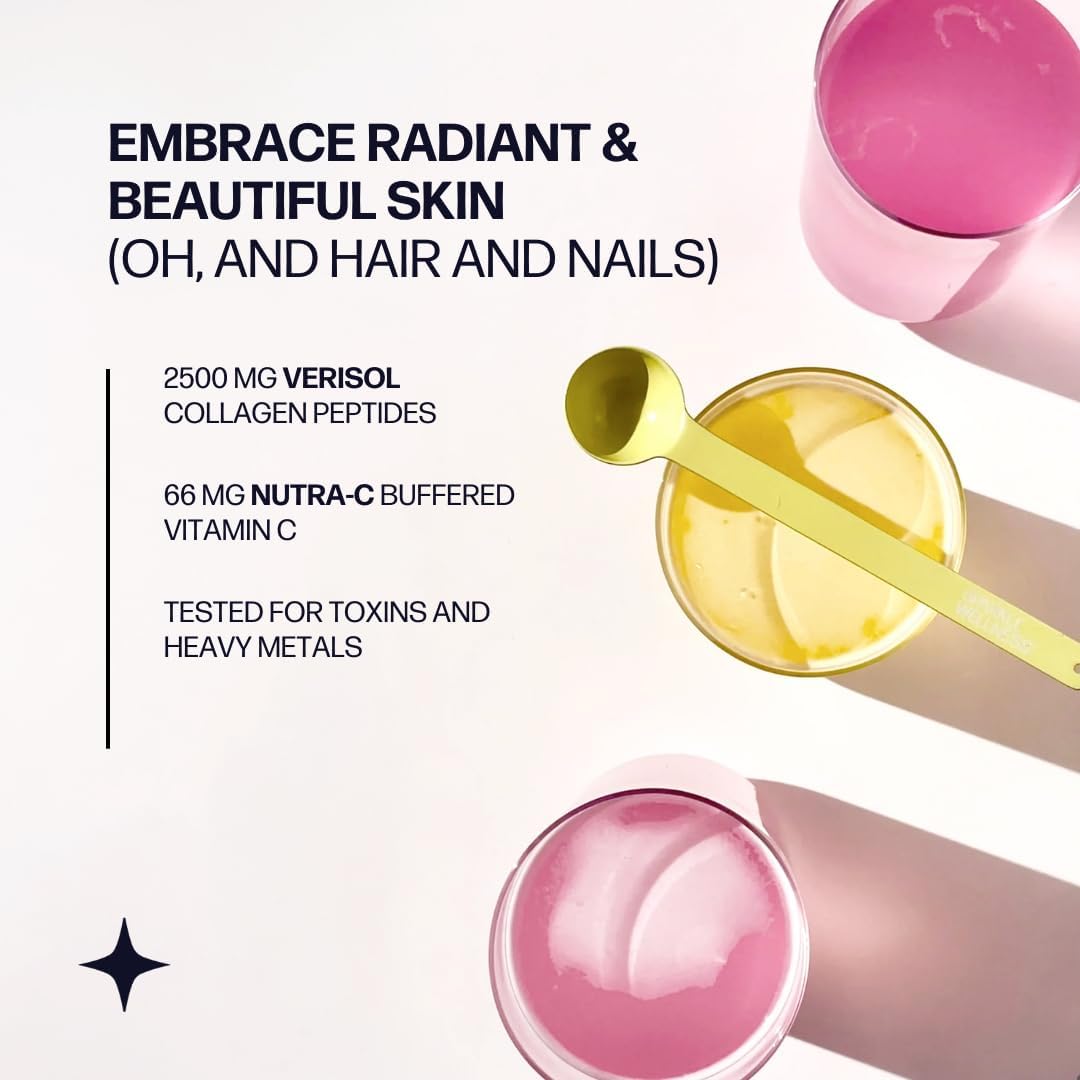 Sparkle Wellness Skin Boost (Acai Lemonade) [30-Serves] | Collagen Powder Supplement with VERISOL Bioactive Hydrolyzed Collagen Peptides & Vitamin C to Improve Skin, Hair & Nail Health