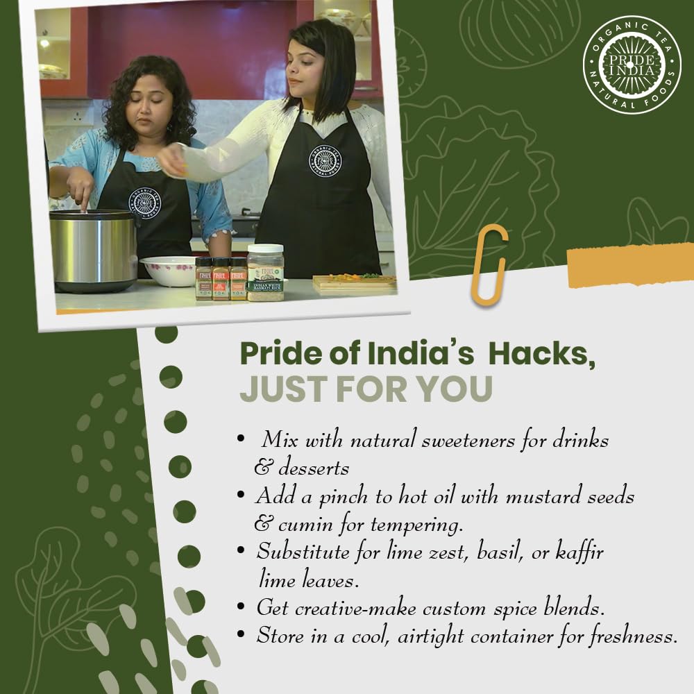 Pride of India – Curry Leaf Ground – Fresh Aroma/Distinct taste – No GMO/No Artificial Color – Traditional Indian Spice – Easy to Use – 1.3 oz. Small Dual Sifter Bottle