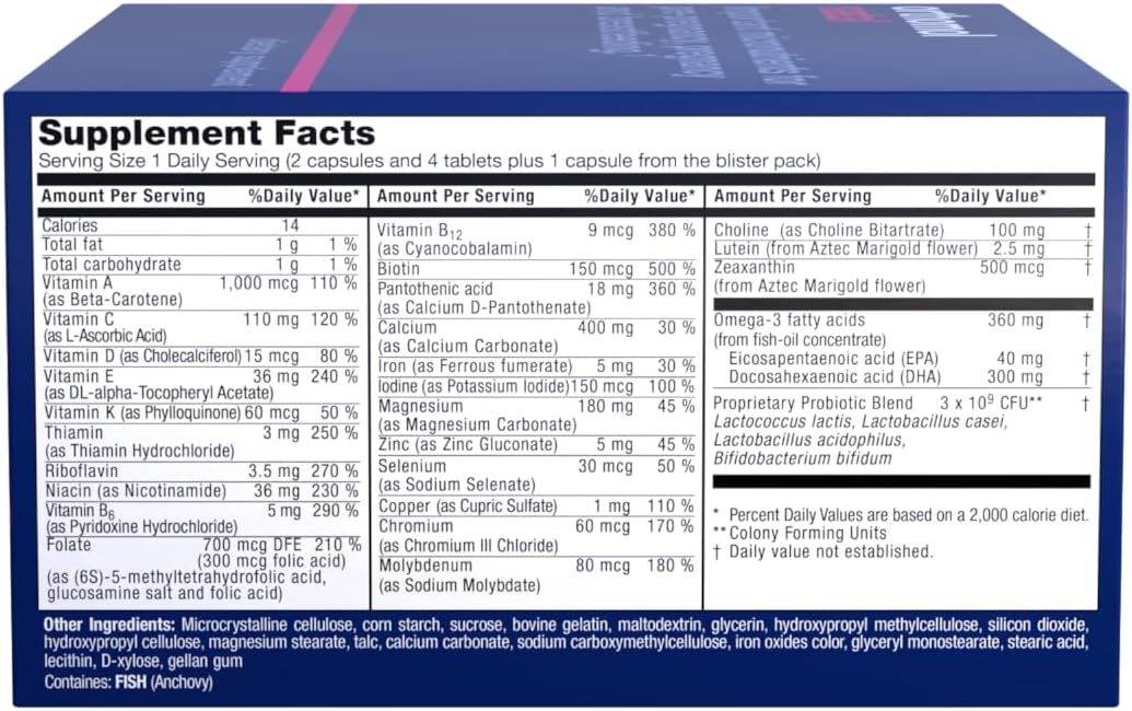 Orthomol Natal, Natal Supplement, Supports Health for Pre-Pregnancy, Pregnancy, and Breastfeeding, Tablets and Capsule Supplement, 30 Count (Pack of 1)