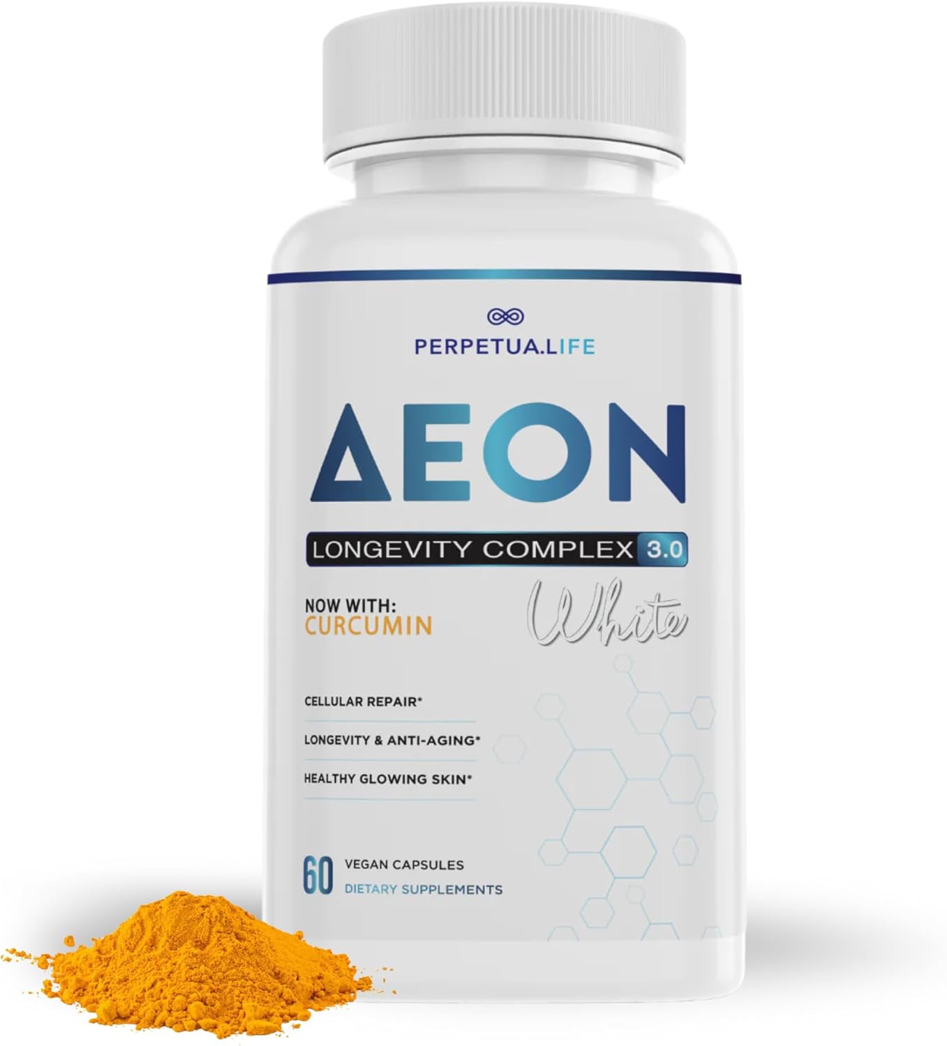 Longevity Bundle – Urolithin-A Liposomal 1000mg + AEON Liposomal NAD+ Complex with Resveratrol, Quercetin & Fisetin + AEON White with Curcumin, NR, AKG, Glycine & Taurine