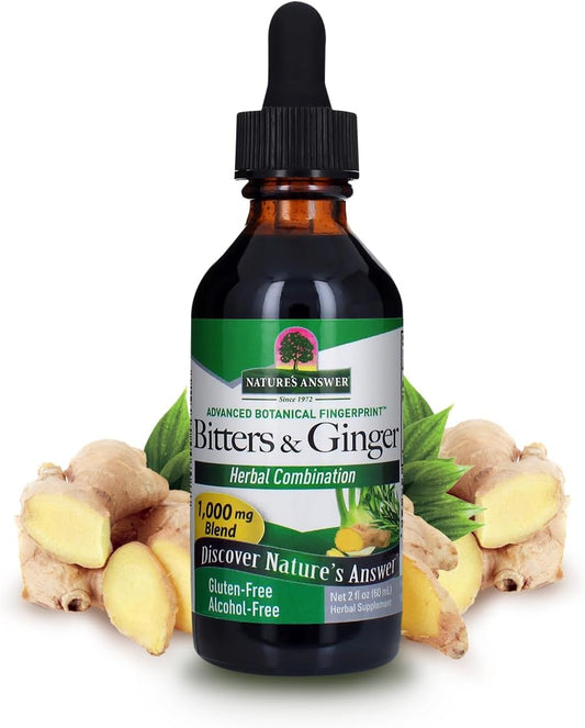 Nature's Answer Alcohol-Free Bitters with Ginger, 2-Fluid Ounces