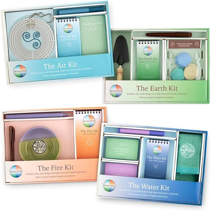 The Earth Kit - Bury Negative Thoughts for Relaxation - Give The Gift of Peace of Mind - Self Care Kit by Two Sage Sisters