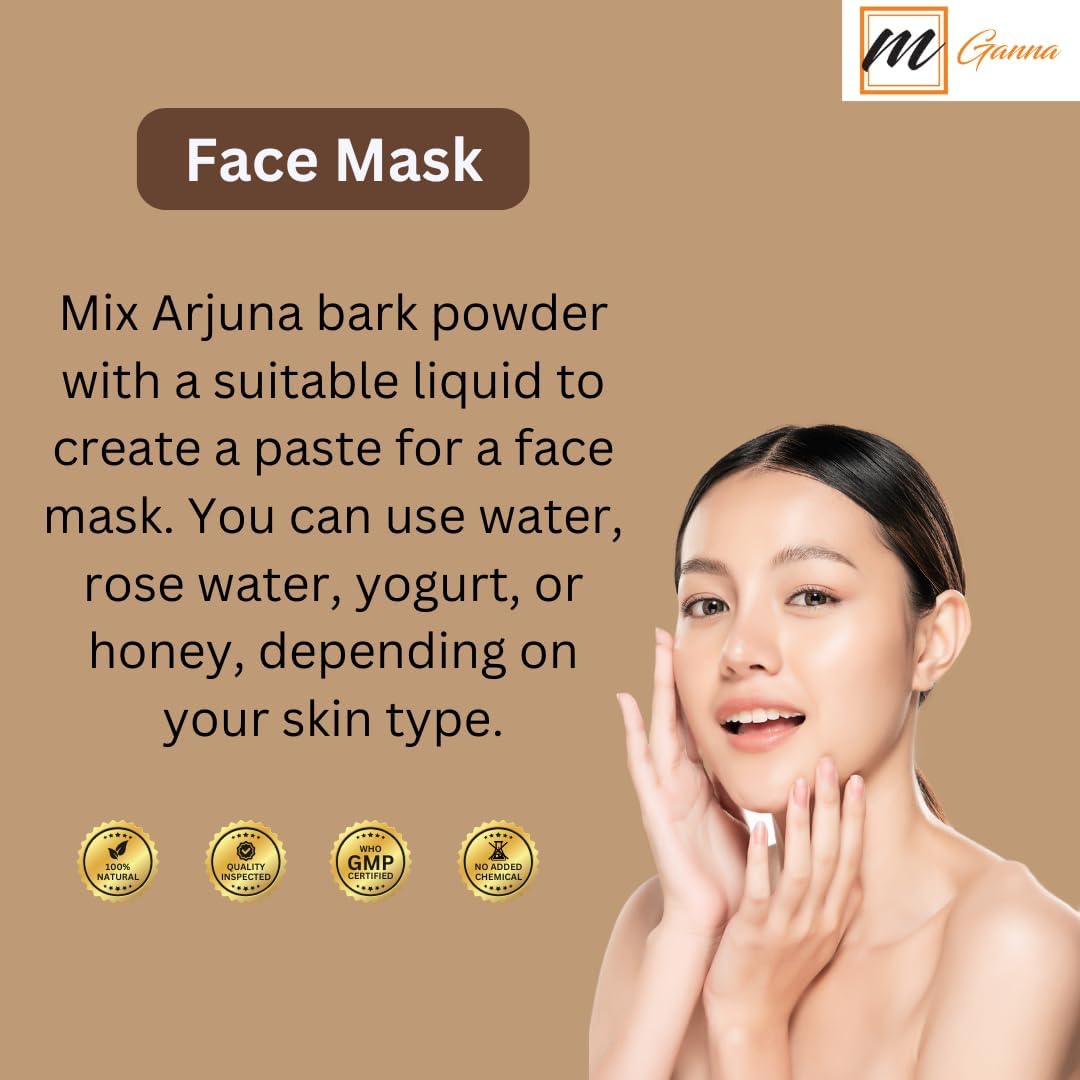 100% Natural Arjuna/Terminalia Arjuna Powder 0.5 LBS / 227 GMS for Health and Skin Care