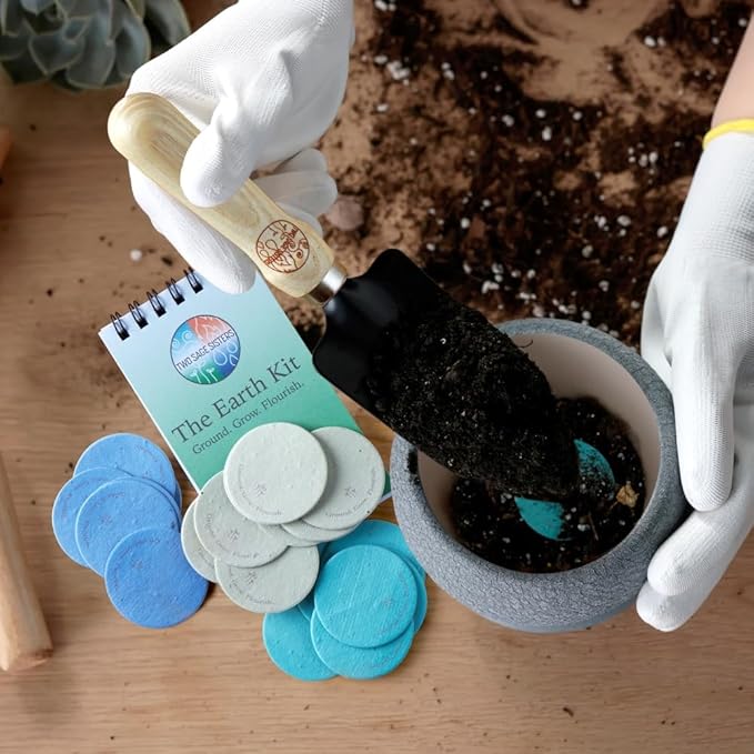 The Earth Kit - Bury Negative Thoughts for Relaxation - Give The Gift of Peace of Mind - Self Care Kit by Two Sage Sisters