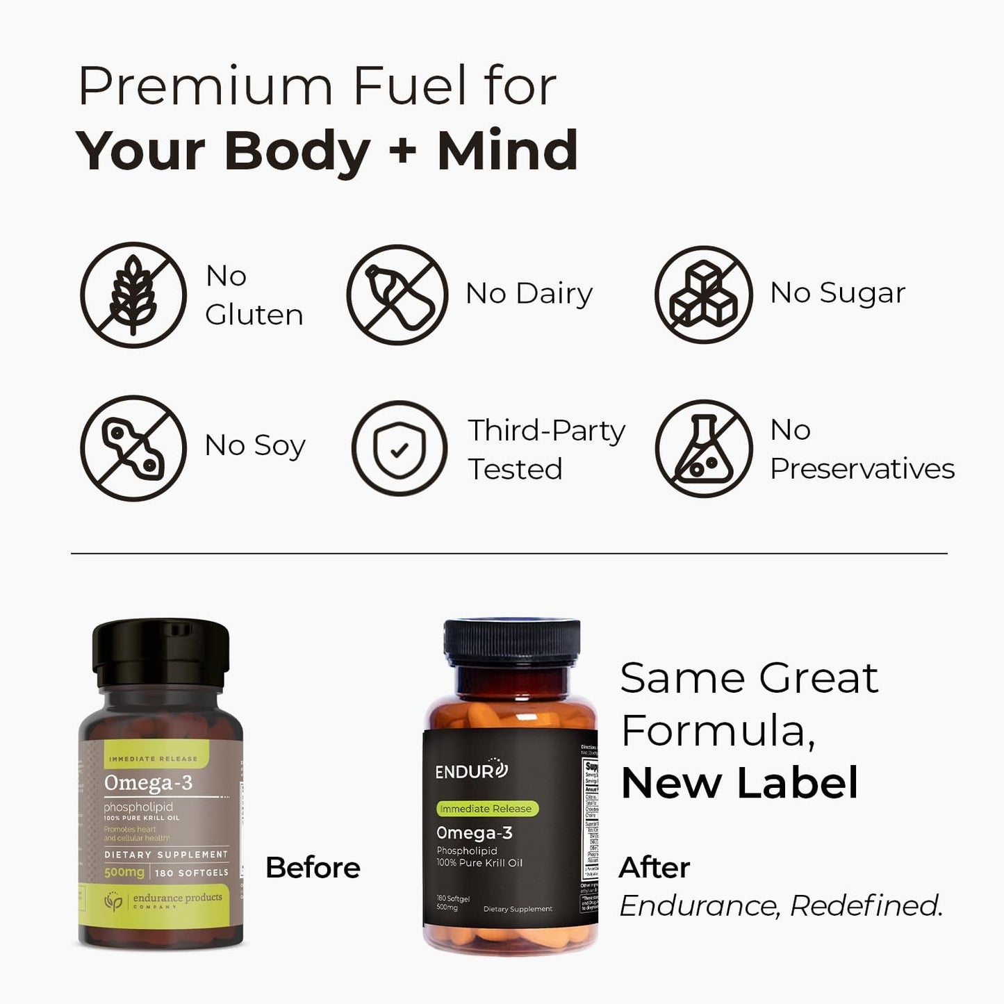 100% Pure Krill Oil - Omega-3s EPA, DHA and Astaxanthin - 1000mg Per Serving, 180 Softgels - Phospholipids Company