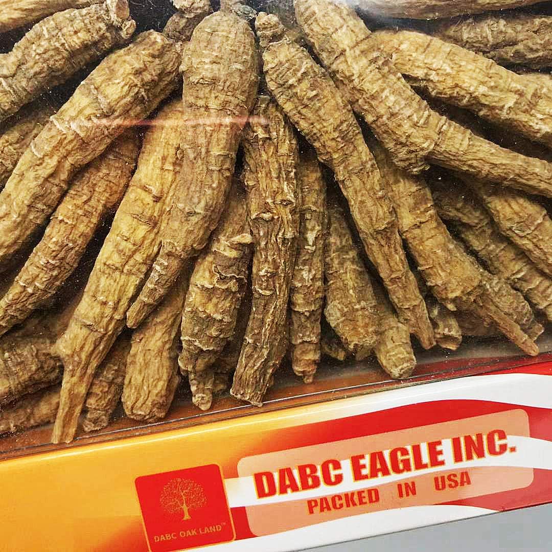 1LB=453gm/Box Hand-Selected American Wisconsin Farmed Ginseng Root | Long Branch 美国长枝西洋参 花旗参 礼盒装 |Cultivated American Wisconsin Ginseng W1 111#M Box