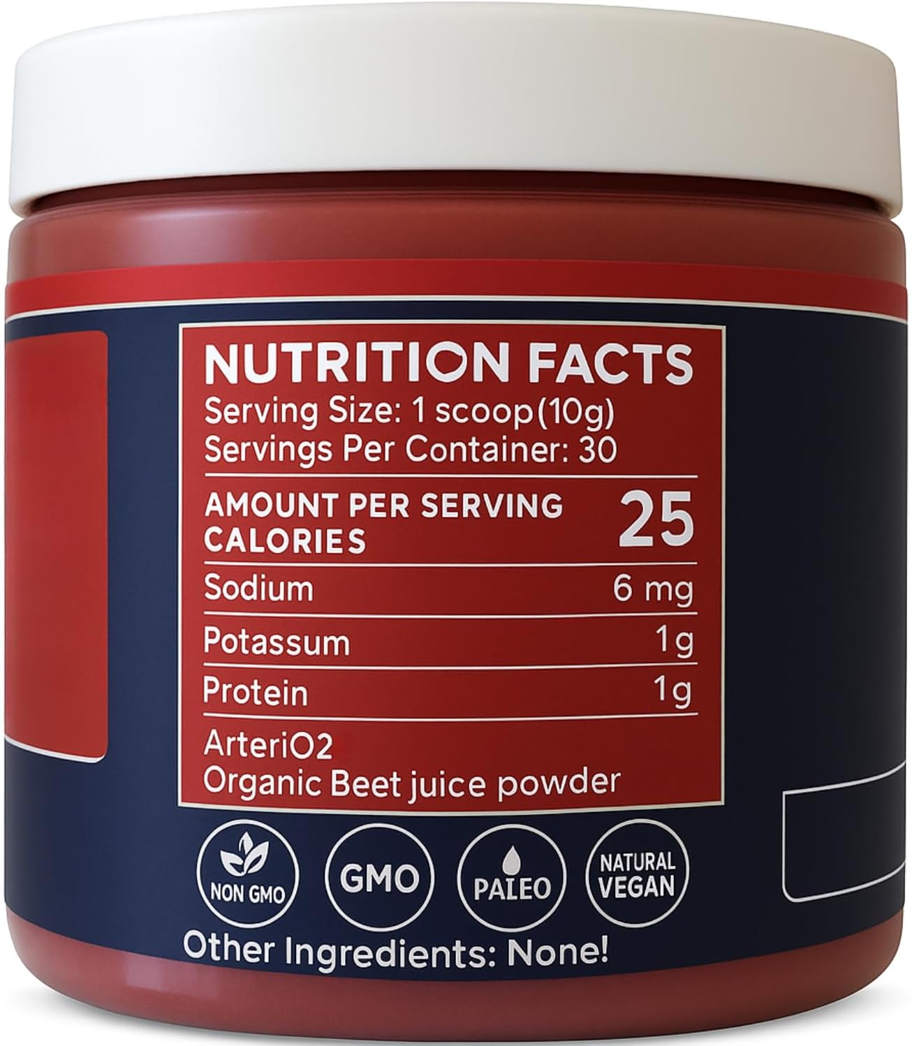 PureClean Organic Beet Juice Powder - Nitric Oxide Supplement - 100% USA Grown Beets - Organic Beet Root Powder 30 Servings, 300g (2 Jars 60 Servings)