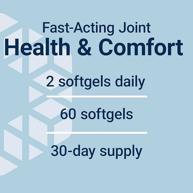 Life Extension Fast Acting Relief, Black Sesame Seeds, Turmeric, Boswellia, Joint Support Supplement, Quick Relief for discomfort in Bones, Joints & Muscles, Gluten-Free, Non-GMO, 60 softgels