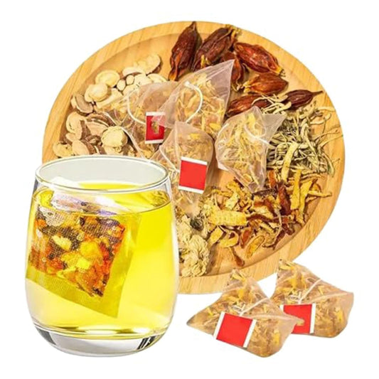 30 Pcs Chicory And Gardenia Tea, Liver Detox Tea, Chicory Rroot Gardenia Chrysanthemum, 8 Ingredients Blend Formula Teabag Supports Kidney & Liver Health (1pcs)