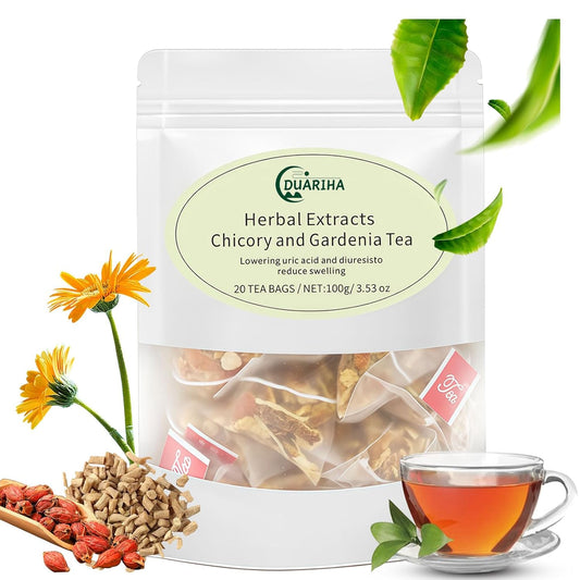 20 Bags Chicory & Gardenia Herbal Tea - Supports Blood Sugar, Digestion, Weight & Sleep, Natural Sugar-Free Blend, Vegan & Caffeine-Free (1)