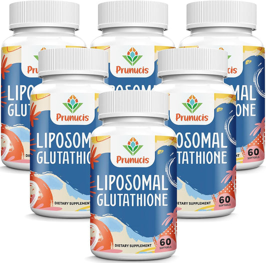 2400MG Liposomal Glutathione, with Vitamin C, Milk Thistle & Alpha-Lipoic Acid, Master Antioxidants, Pure Reduced L-Glutathione - Immune System, Cell Repair, Energy, High Absorption, 360 Softgels