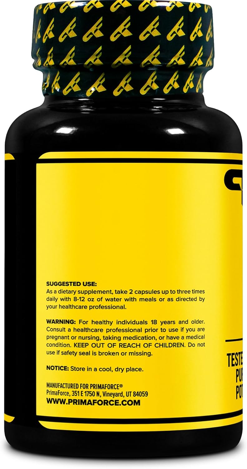 PrimaForce Yohimbine HCl 2.5mg, 90 Capsules - Non-GMO and Gluten Free Supplement