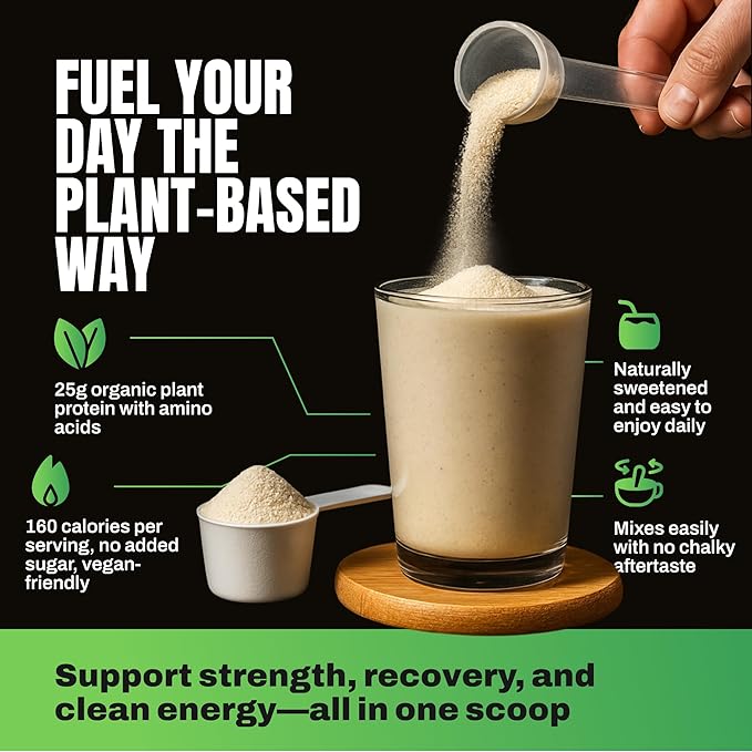 VEDGE Vegan Protein Powder - Plant Protein Powder with Pea, Pumpkin & Sunflower - USDA Organic, Amino Acids, Dairy Free, Soy Free, Keto, Non GMO - Cookies and Creme - 20 Servings