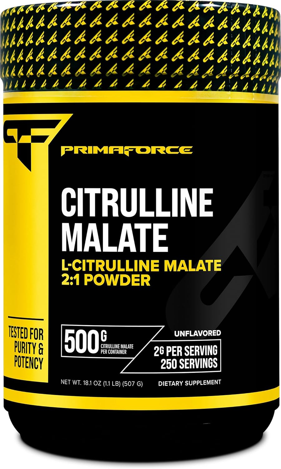 PrimaForce L-Citrulline Malate Powder, Unflavored, 500 Grams - Vegan, Non-GMO