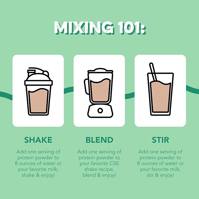 Clean Simple Eats Whey Protein Powder, Mint Chocolate Cookie Flavor, Naturally Sweetened, 100% Grass Fed Protein Powder with Digestive Enzymes, No Artificial Ingredients, Gluten Free, 30 Srvgs