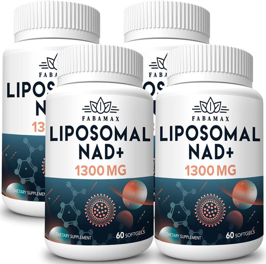 1600 mg Liposomal NAD Supplement 1600 mg, 98% Pure NAD+ Supplement, Superior Absorption, Alternative to Nicotinamide Riboside or NADH to Boost NAD+ for Aging Defense, Energy, Longevity, 240 Softgels