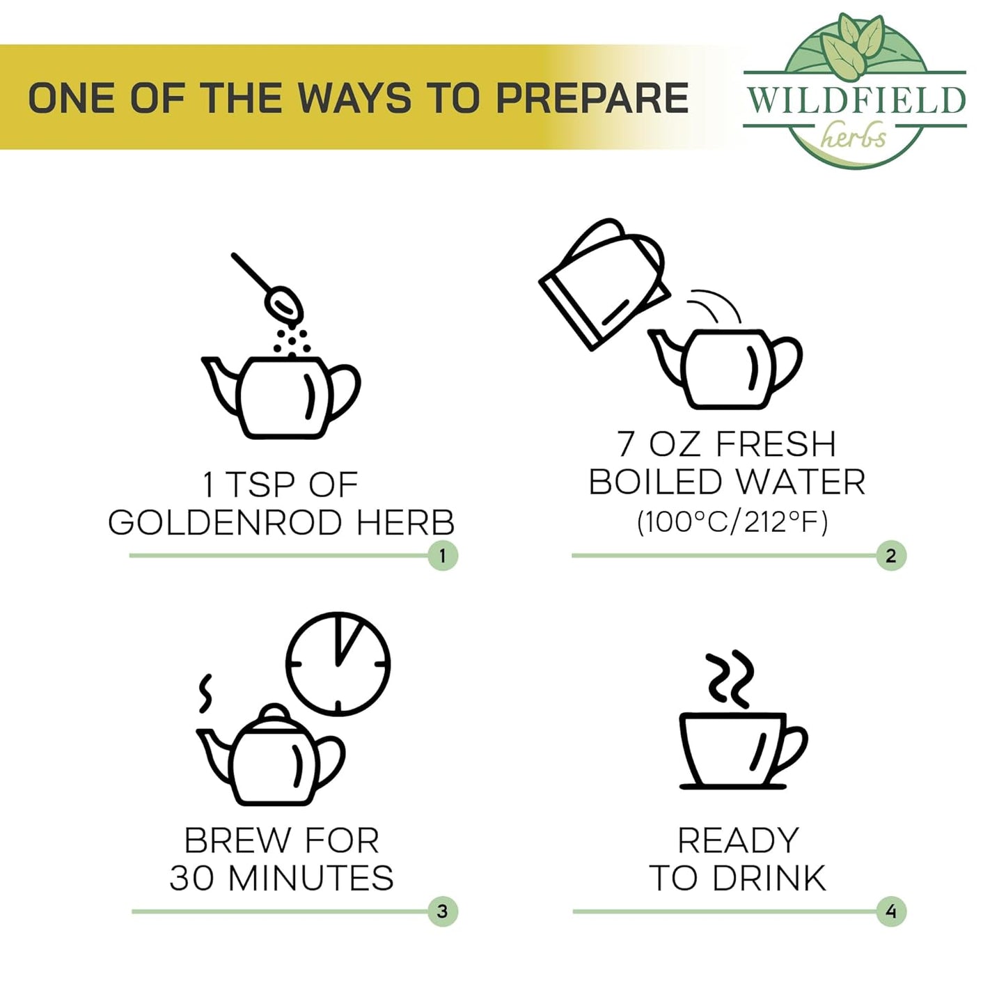 1.8 oz. Goldenrod Tea Herb Golden Root (Solidago Virgaurea L.) - 50g Dried Golden Rod Herbs Herbal Tea