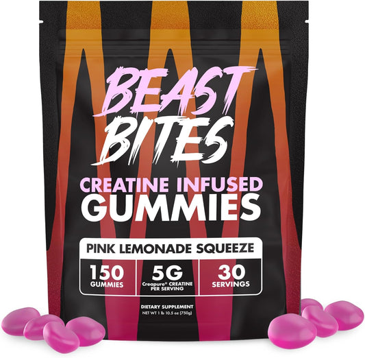 Creatine Infused Gummies - 5g Creapure Creatine Monohydrate Per Serving - NSF Certified for Sport - 30 Servings