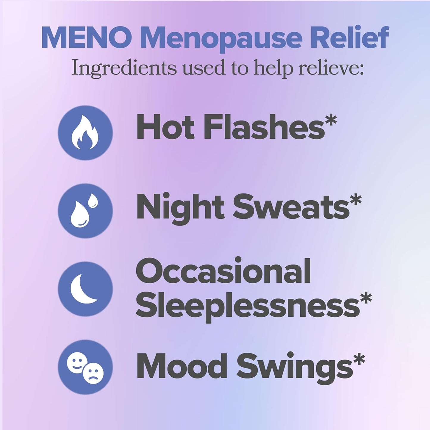 O Positiv MENO Gummies for Menopause, 30 Servings (Pack of 1) - Hormone-Free Supplements for Women with Black Cohosh & Ashwagandha KSM-66 - Helps Alleviate Hot Flashes, Night Sweats, & Mood Swings
