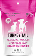 Om Mushroom Matrix Pet - Canine | Turkey Tail | USA Grown Human-Grade Organic Mushroom Powder Pet Supplement | Immunity Support & Holistic Defense for Dogs & Cats | 100 Grams, 3.5 oz