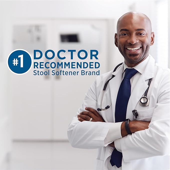 Colace 2-In-1 Stool Softener Plus Stimulant Laxative for Gentle Effective Constipation Relief, Docusate Sodium Plus Sennosides, 60 Count