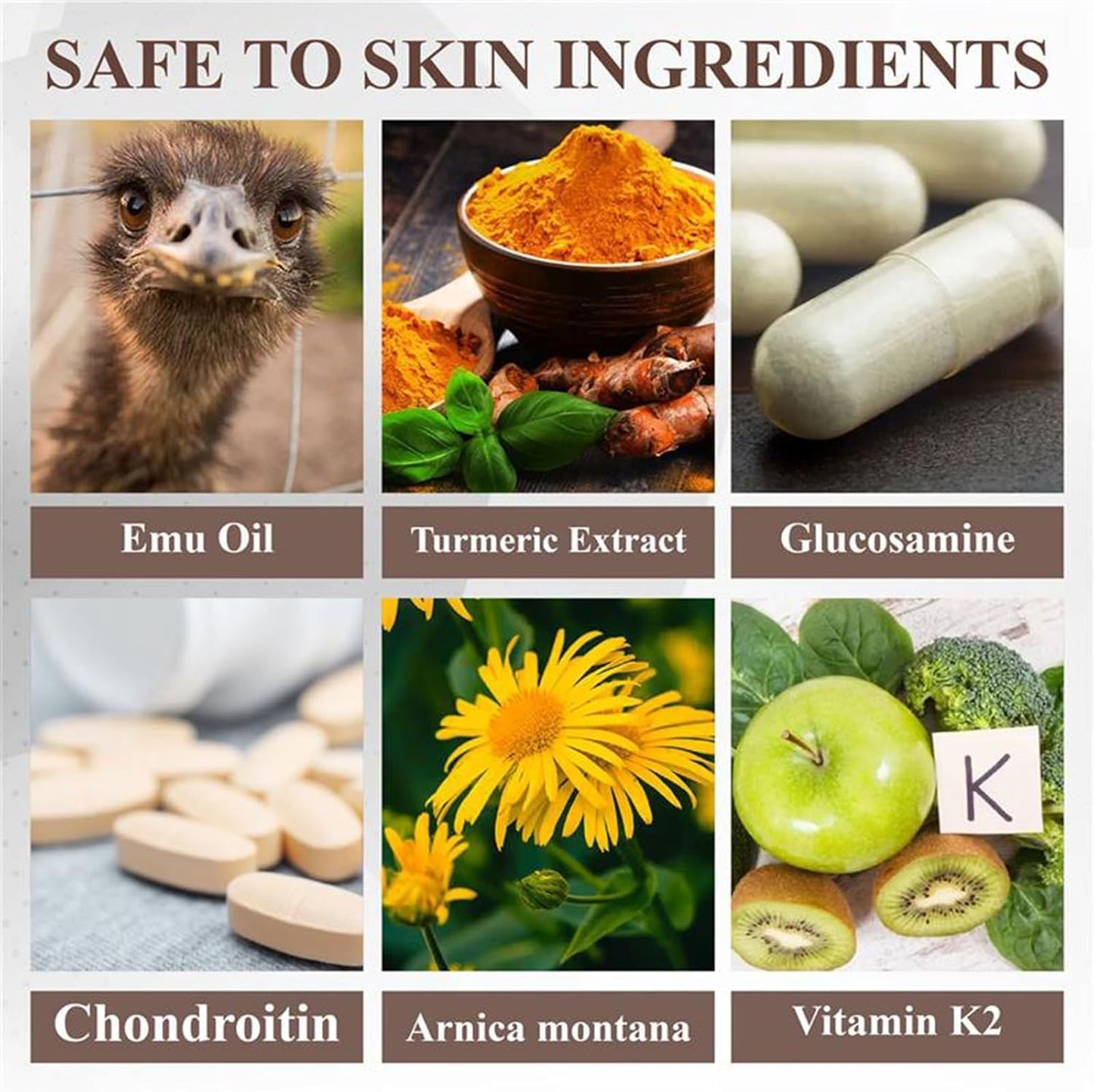 2 PCS Emu Oil Turmeric Joint Gel，Professional Emu Oil Turmeric Bone Sooth Gel for Joint Activities Throughout The Body, Joint Soothing Massage Gel for Back, Neck, Hands, Knee