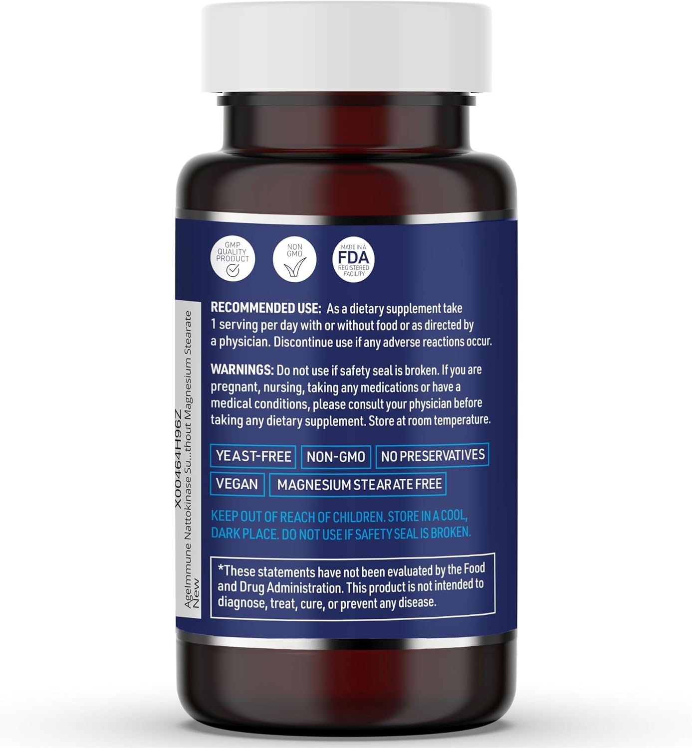 SOD Antioxidants Complex Healthy Aging Supplement, 400mg of Superoxide Dismutase, Alpha Lipoic Acid, Green Tea Extract, L-Arginine, Lysine, AKG, Vitamin A, Vitamin E - 60 Capsules -2 Bottles