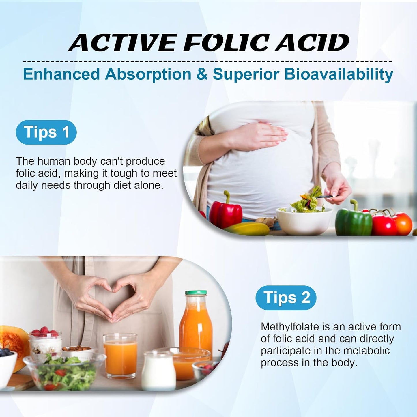 2 Pack L-Methylfolate 15mg & Methyl B12 Gummies, Folate Supplement for Brain Health, Mood & Immunity, DNA Synthesis & Repair, Sugar Free, Vegan, Cranberry Flavor, 120 Count