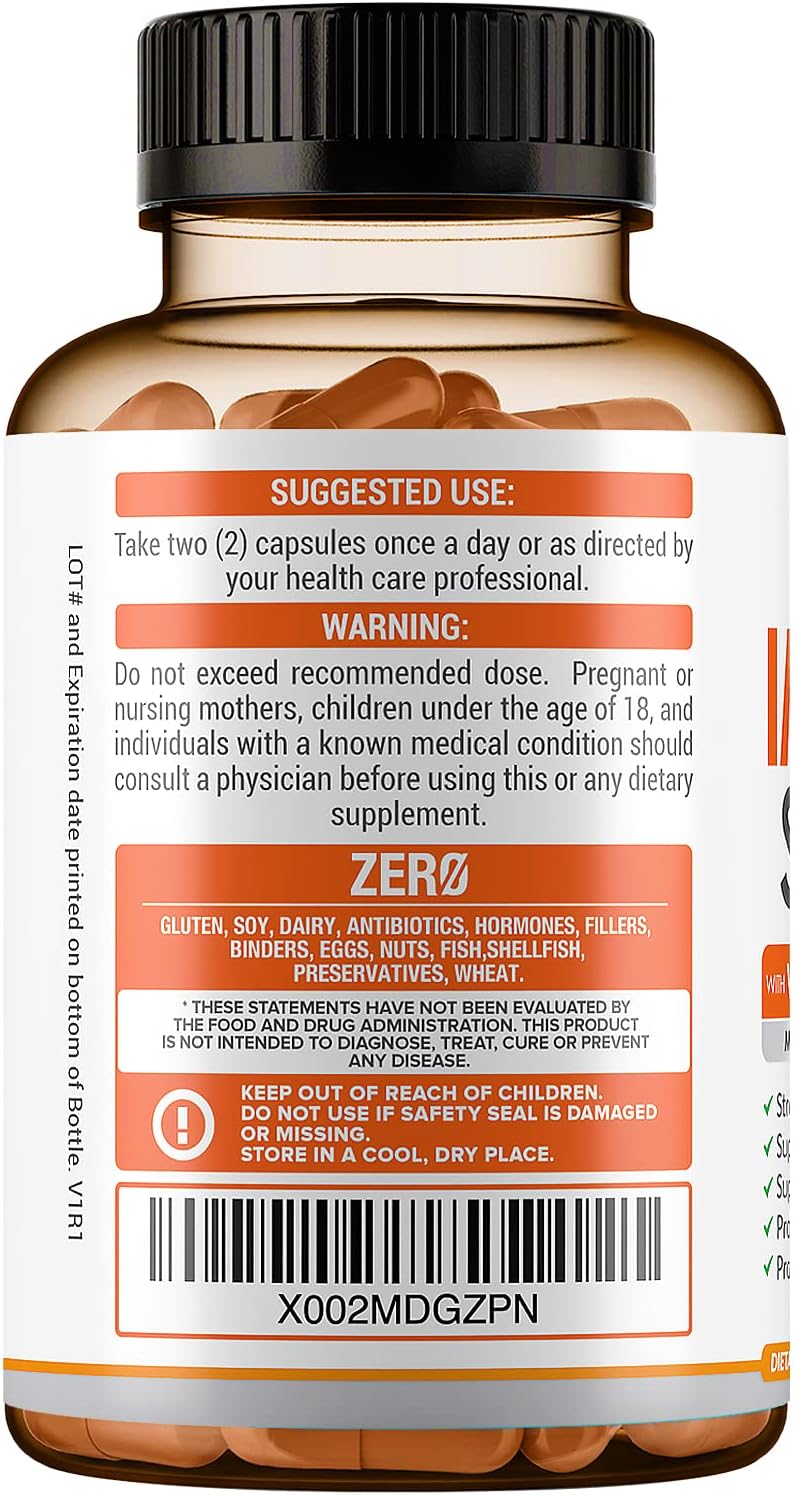 10 in 1 Immune Support Supplement (No Fillers) | Vitamin C, Zinc, Elderberry, Echinacea, Turmeric, Probiotics |Immunity Booster for Multi-System Immune Defense, Respiratory & Gut health |60 Day Supply