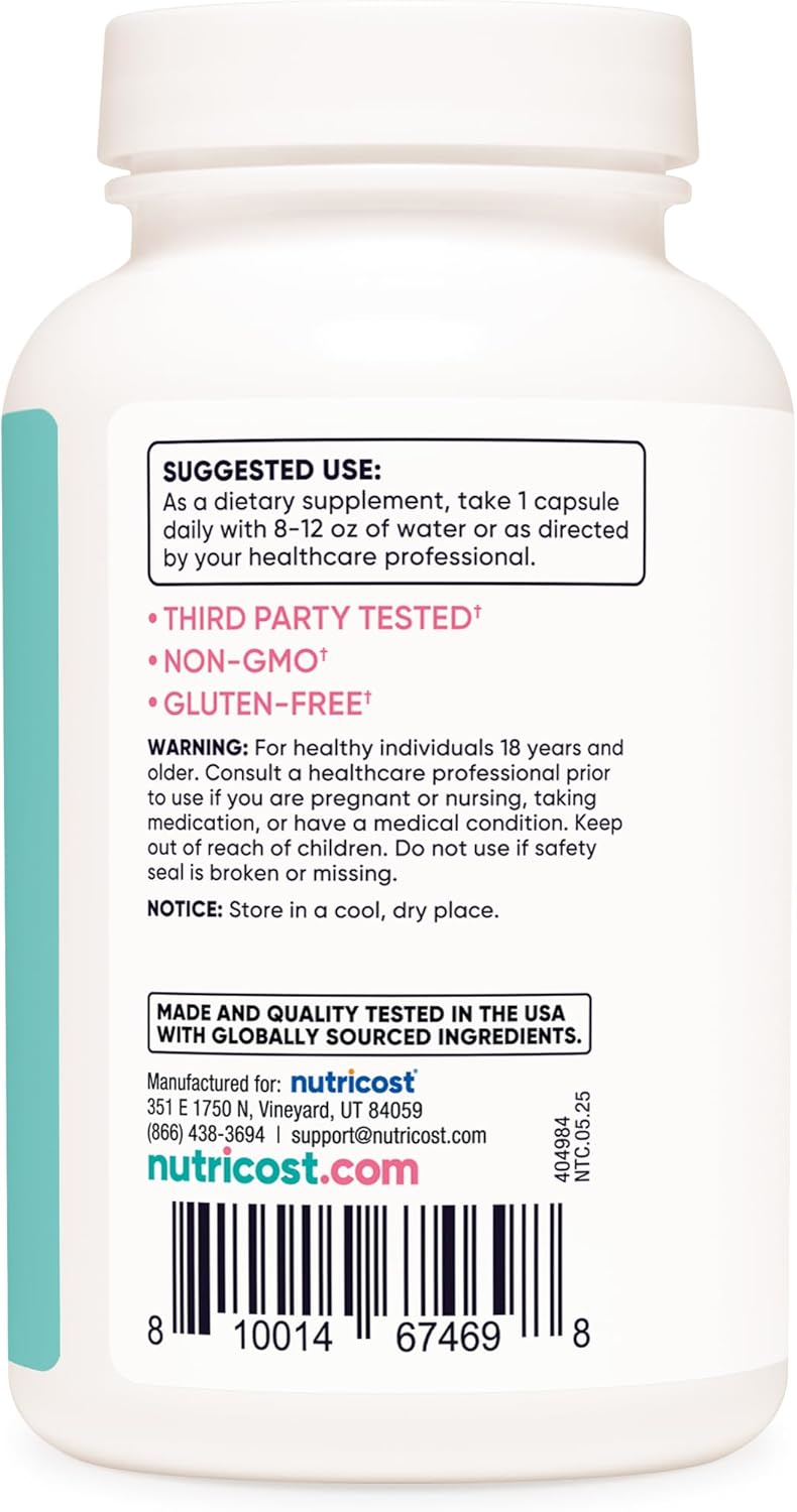 Nutricost Black Cohosh for Women 660mg, 120 Capsules - with Don Quai, DIM, and Chaste Berry, Veggie Caps, Non-GMO, Gluten Free
