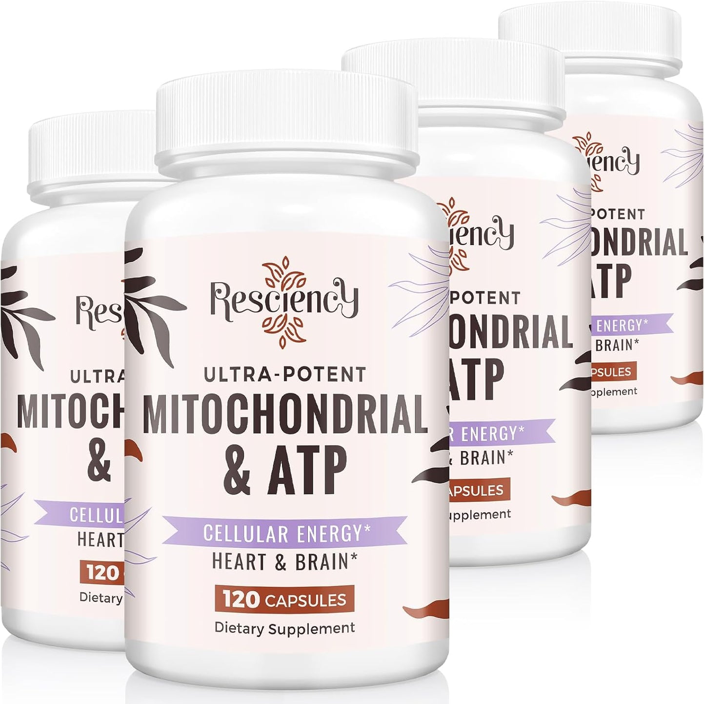 2326 MG Mitochondrial Supplements with ATP, Vitamins, CoQ10 & PQQ, More Effective Than Creatine HMB & Nitric Oxide, Energy, Endurance, Strength, Recovery & Muscle, Organic, 480 Capsules