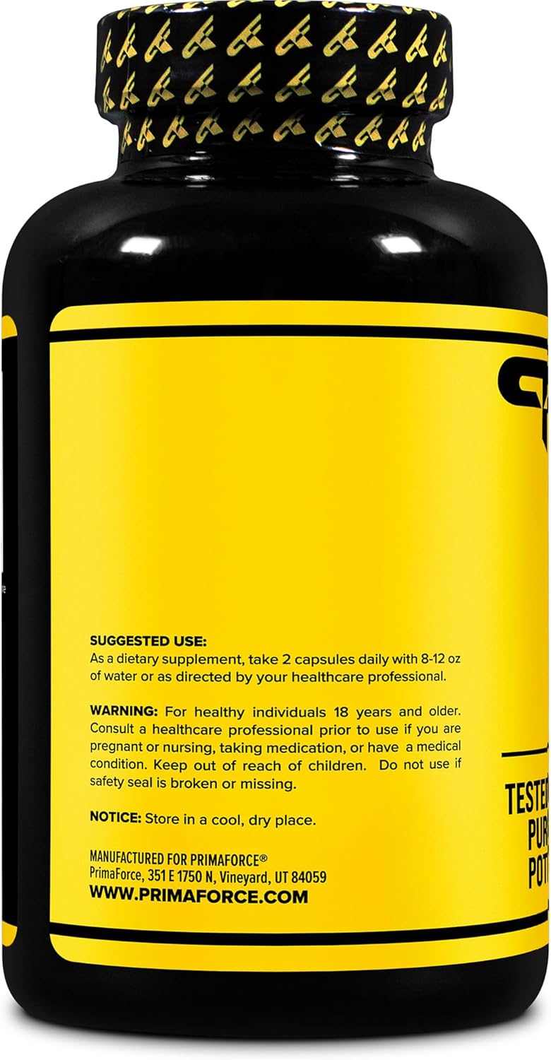 Primaforce Tribulus Terrestris Extract Capsules (180 Capsules) - 90 Servings / 1,500mg Tribulus Per Serving, Herbal Tribulus Supplement for Men and Women