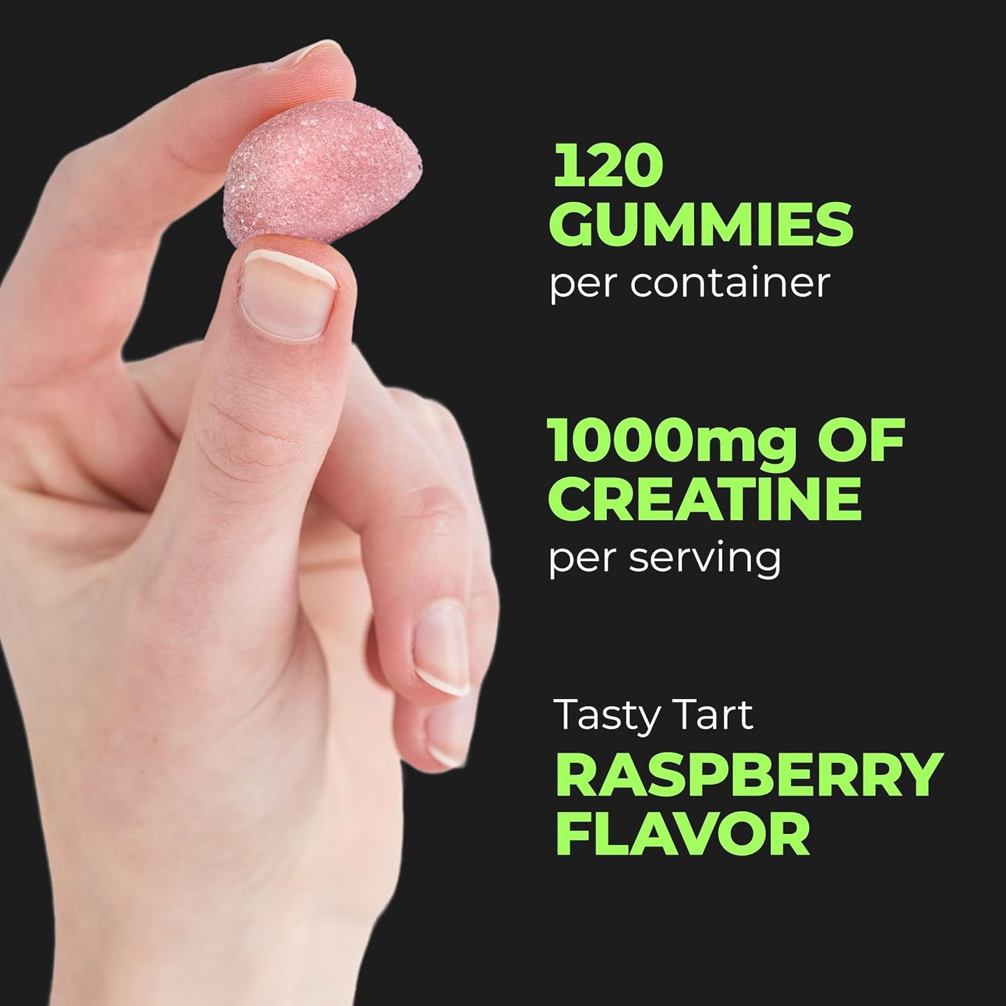 PurePremium Creatine Supplements for Men/Women - Non-GMO Creatine Monohydrate Gummies 5g for Strength, Endurance Support, Muscle Recovery - 120 Gummies