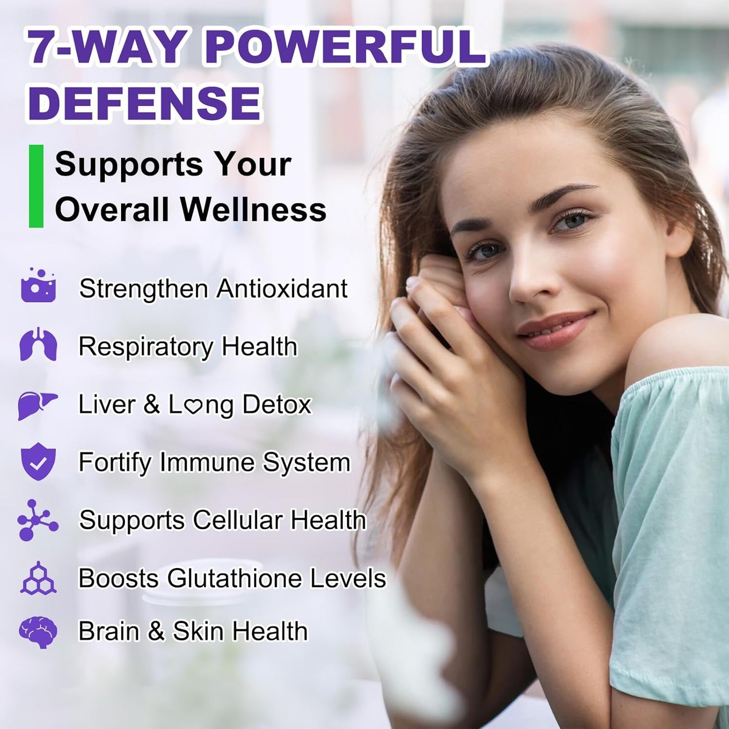 2 Pack N-Acetyl Cysteine Gummies for Kids & Adults, 1200mg N-Acetyl Cysteine Supplement with Selenium Zinc Vitamin C & E for Liver Health, Antioxidant, Immune System, 120 Count, Sugar Free