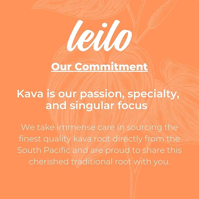LEILO | Kava Powered Sparkling Relaxation Drink | Tangerine Mango - Non-ALC Calming Beverage | 12 fl oz Cans (Pack of 12)