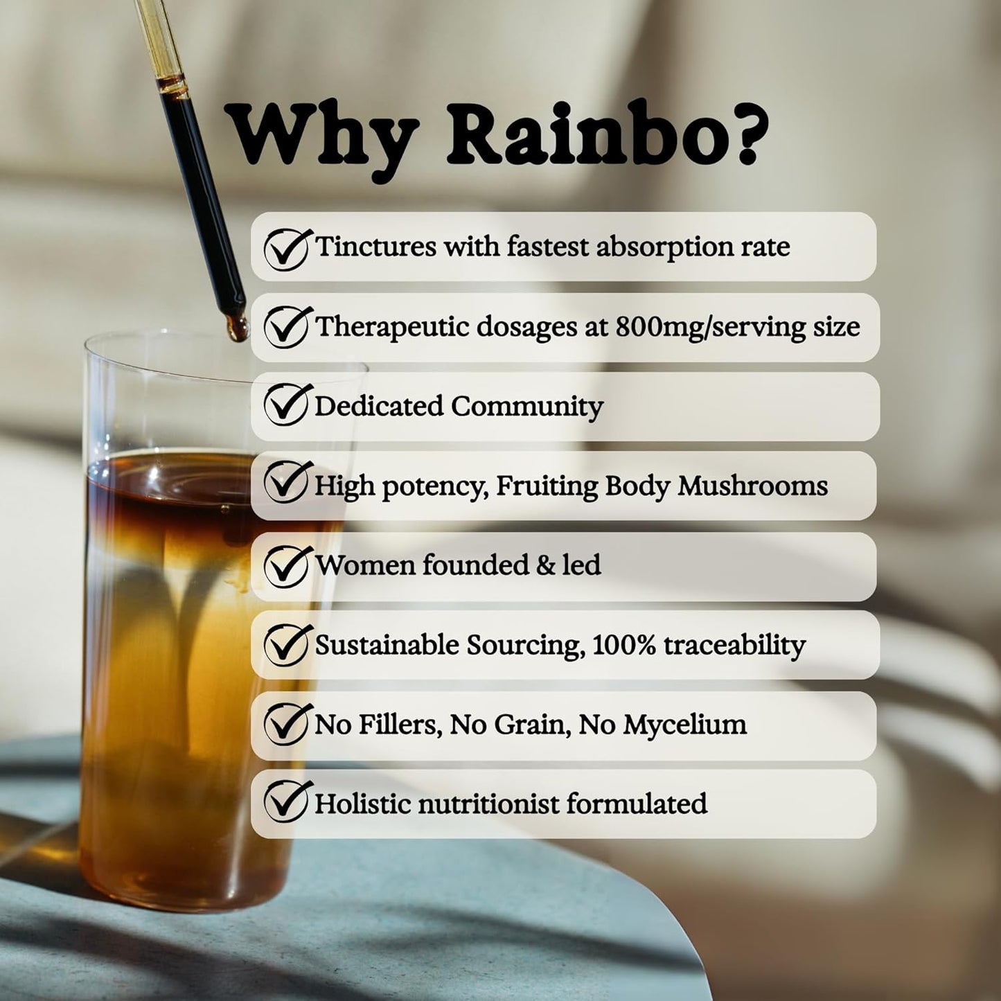 11:11 Multi Mushroom Tincture - 11-in-1 Dual Extract Mushroom Blend - Comprehensive Immune Support, Brain Support, Liquid Lion's Mane & Turkey Tail, Vegan, Non GMO, 3.4 fl oz