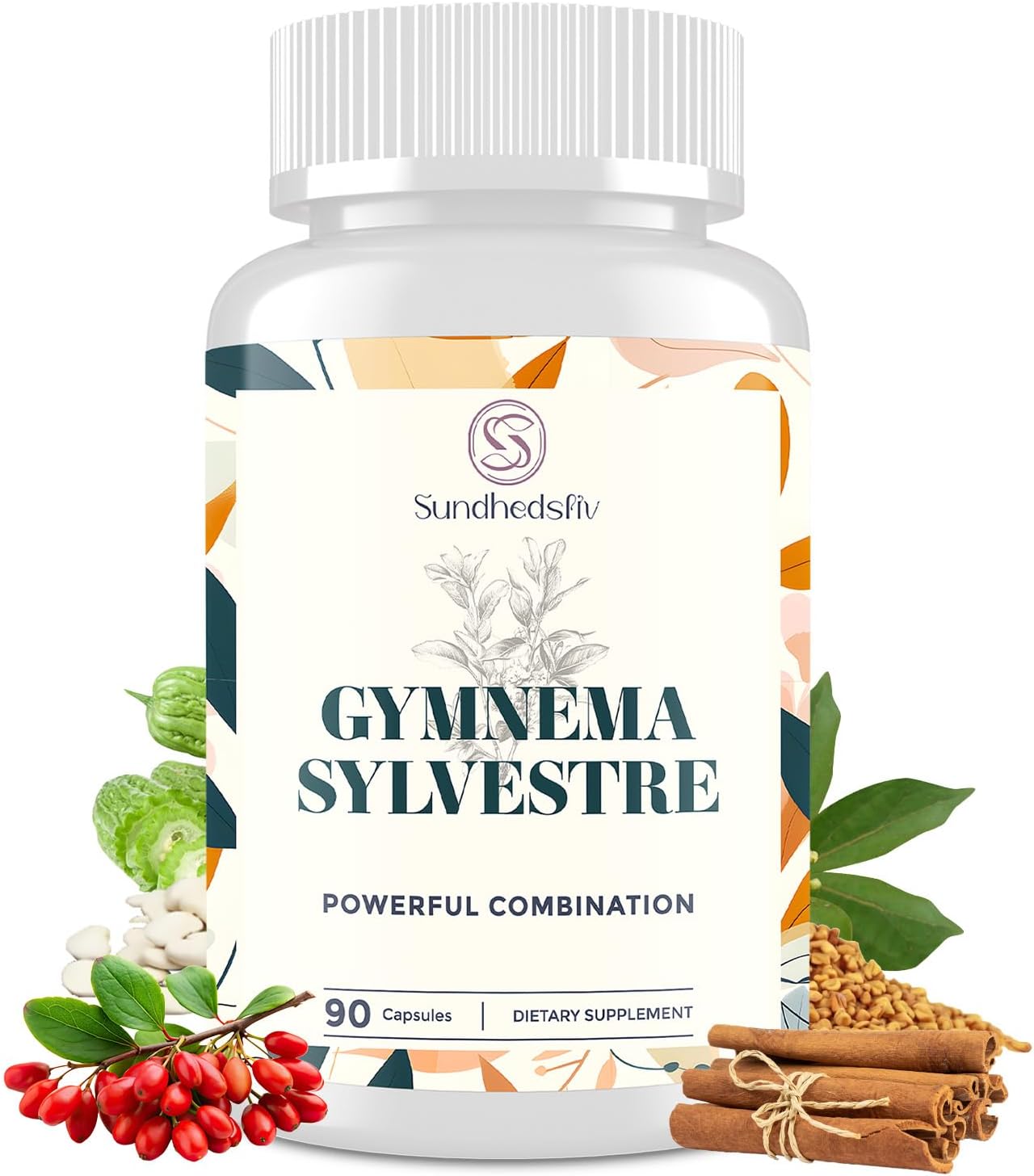 16 in 1 Blxxd Sugr Effective Gymnema Sylvestre Supplement 2100MG | with Berberine, Cinnamon, Bitter Melon | Vitamins, Magnesium & Chromium | 90 Vegan Capsules Capsules