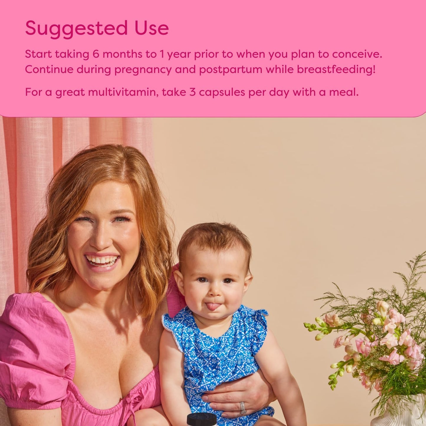 The Prenatal Supplement, Alleviates Morning Sickness and Contains Essential Nutrients Formulated to be The Complete Prenatal and Postnatal Support - 180 Capsules