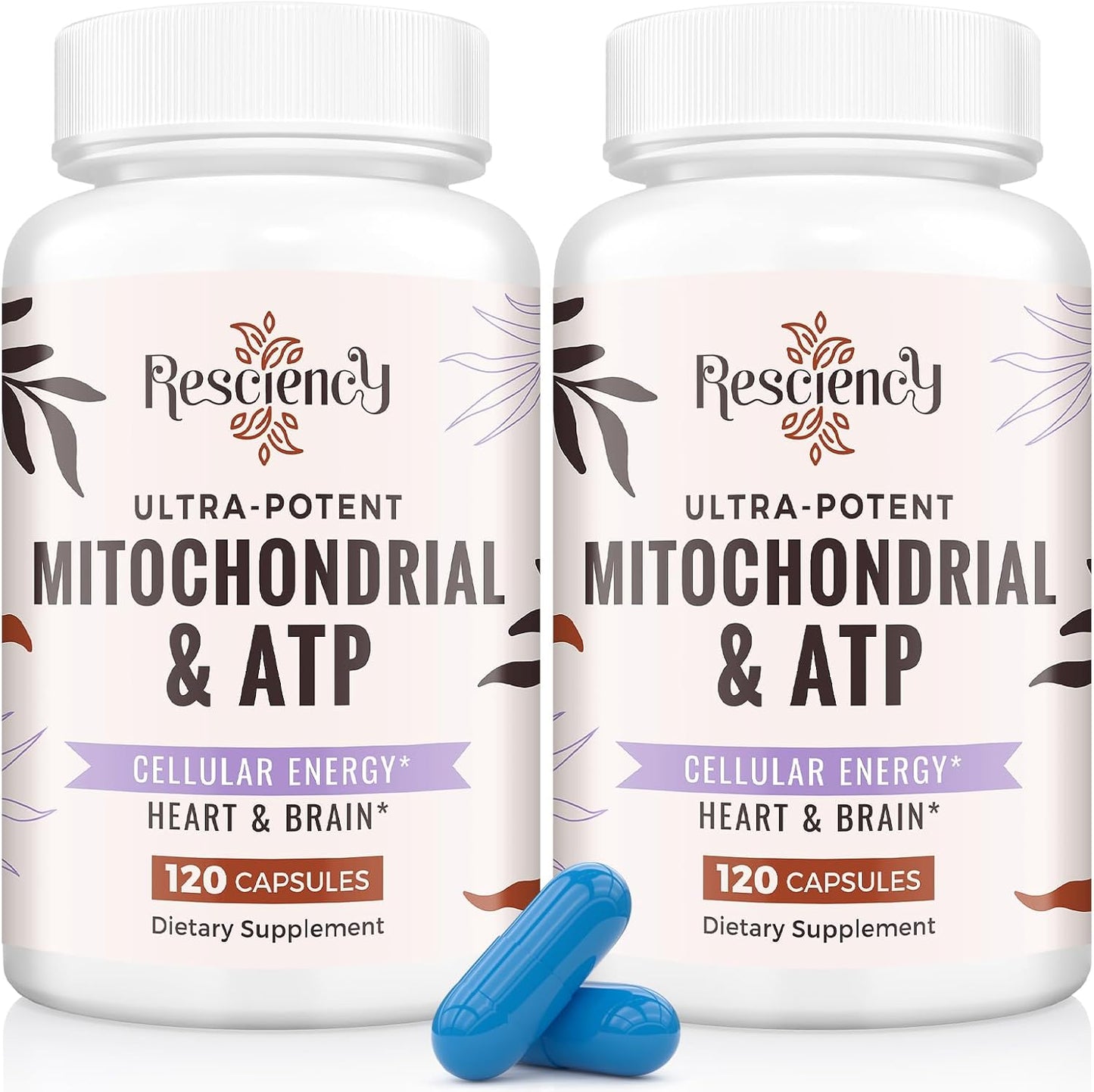 2326 MG Mitochondrial Supplements with ATP, Vitamins, CoQ10 & PQQ, More Effective Than Creatine HMB & Nitric Oxide, Energy, Endurance, Strength, Recovery & Muscle, Organic, 240 Capsules