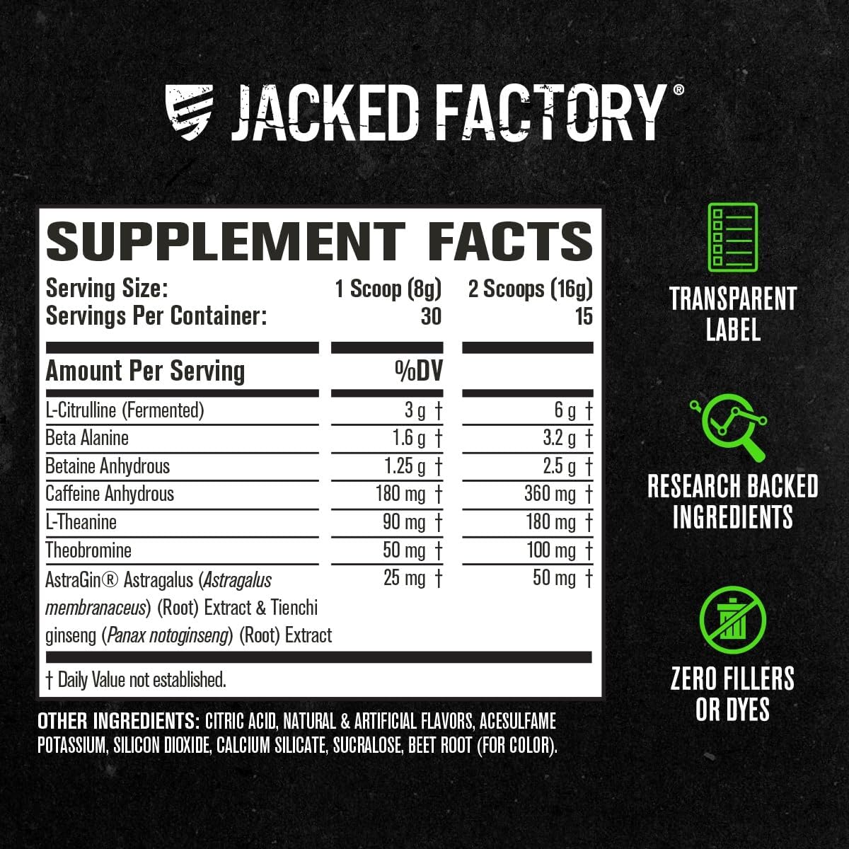 Jacked Factory NITROSURGE Pre Workout Supplement - Endless Energy, Instant Strength Gains, Clear Focus and Intense Pumps - NO Booster & Powerful Preworkout Energy Powder - 30 Servings, Watermelon