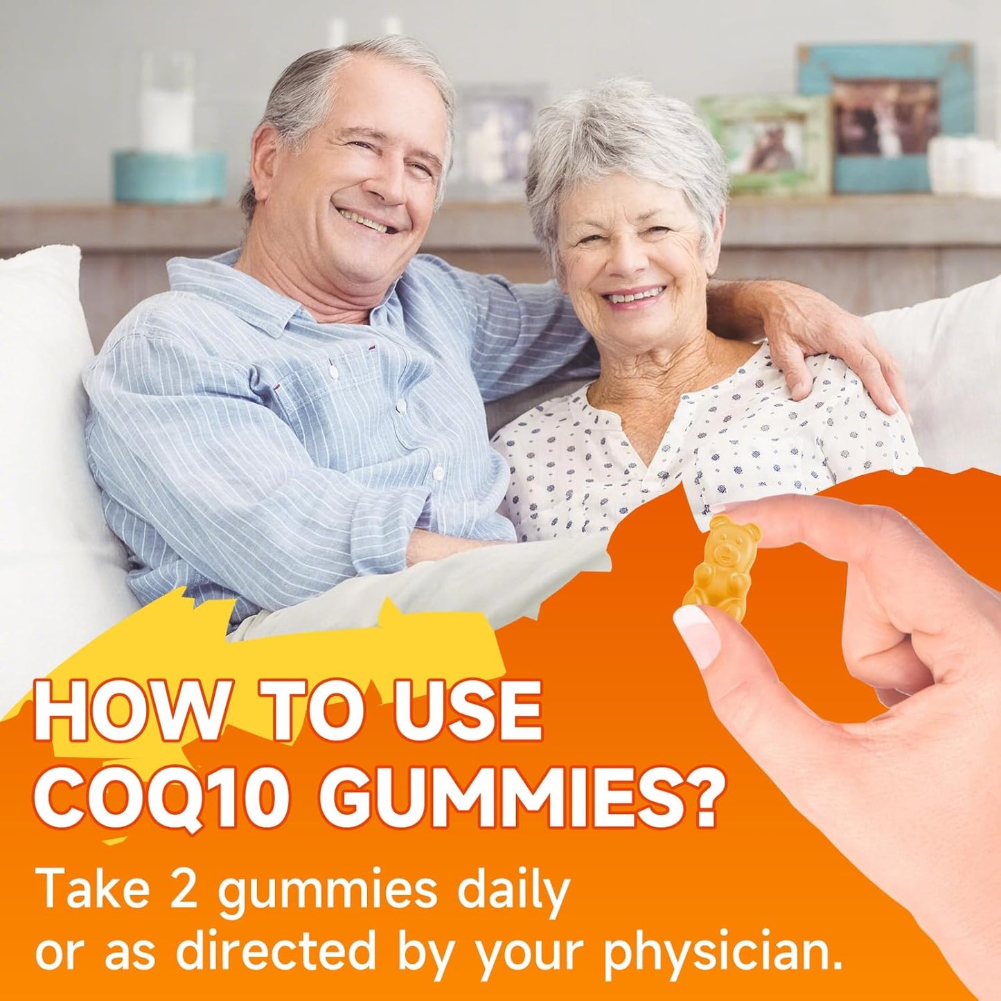 2 Packs CoQ10 Gummies 250mg, Plus Omega-3, Vitamin B3 & Zinc, Magnesium - High Absorption Coenzyme Q10 Supplements for Heart Health, Cellular Energy, & Antioxidant Support, 120 Count