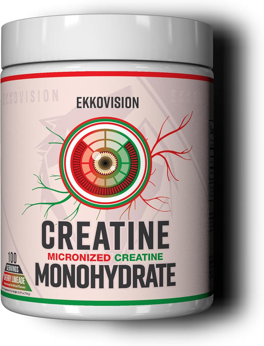 Creatine Monohydrate Powder, Micronized, Cherry Limeade, Pre Workout & Post Workout Supplement for Men & Women, Energy Support, Easy to Mix in Shakes, Smoothies & Beverages, 100 Servings