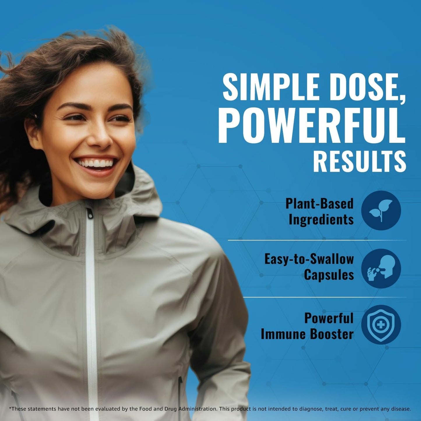 10-In-1 Immune Support Supplement: Immune Boosters for Adults & Kids Daily Immunity Defense with Key Immune System Vitamins Zinc, Vitamin C and D, Plus Elderberry, Quercetin, Echinacea & More, 60 Caps